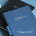 A5 Notebook Travel Leather Printing personnalisé avec porte-stylo